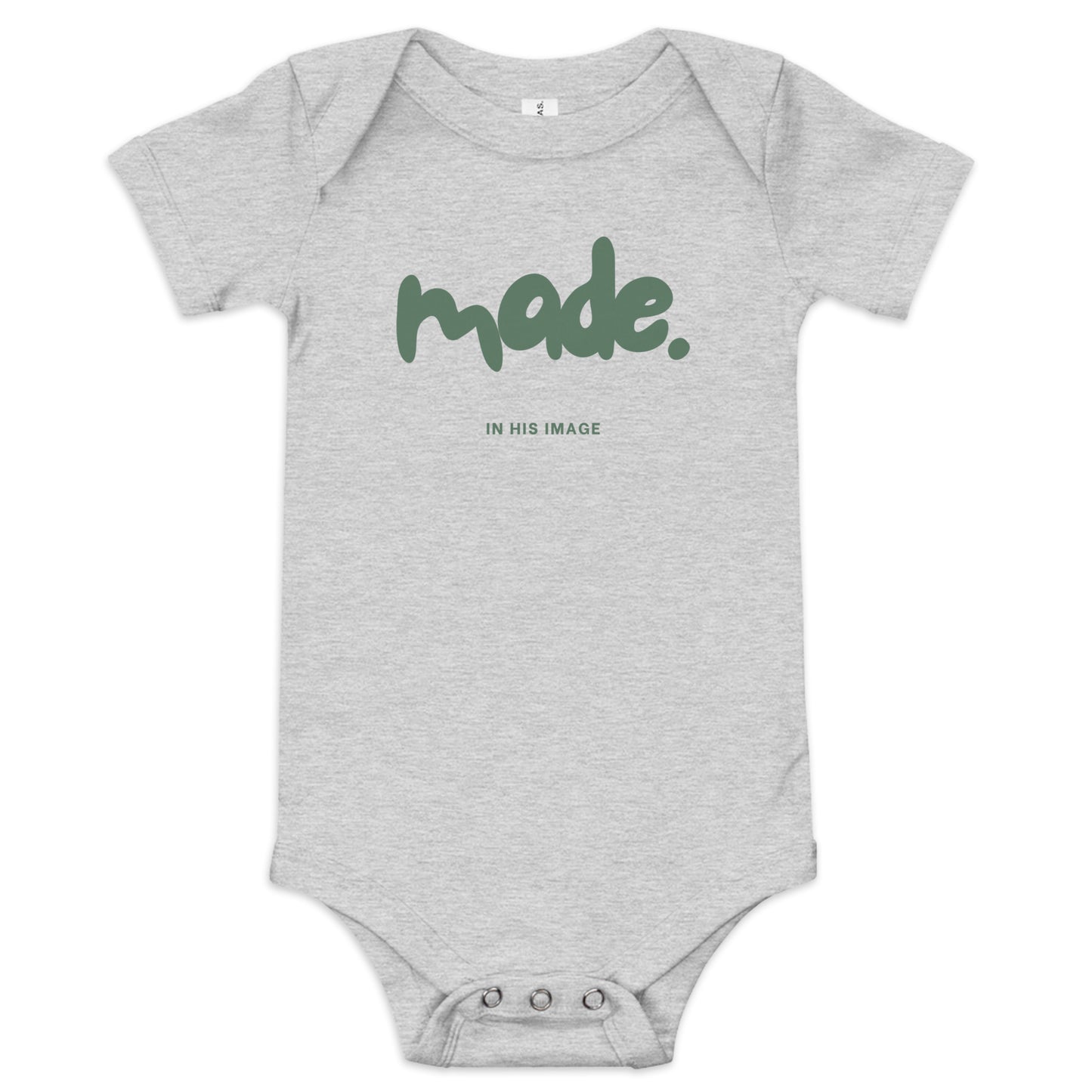 Made in His Image (Sage Font) Onsie