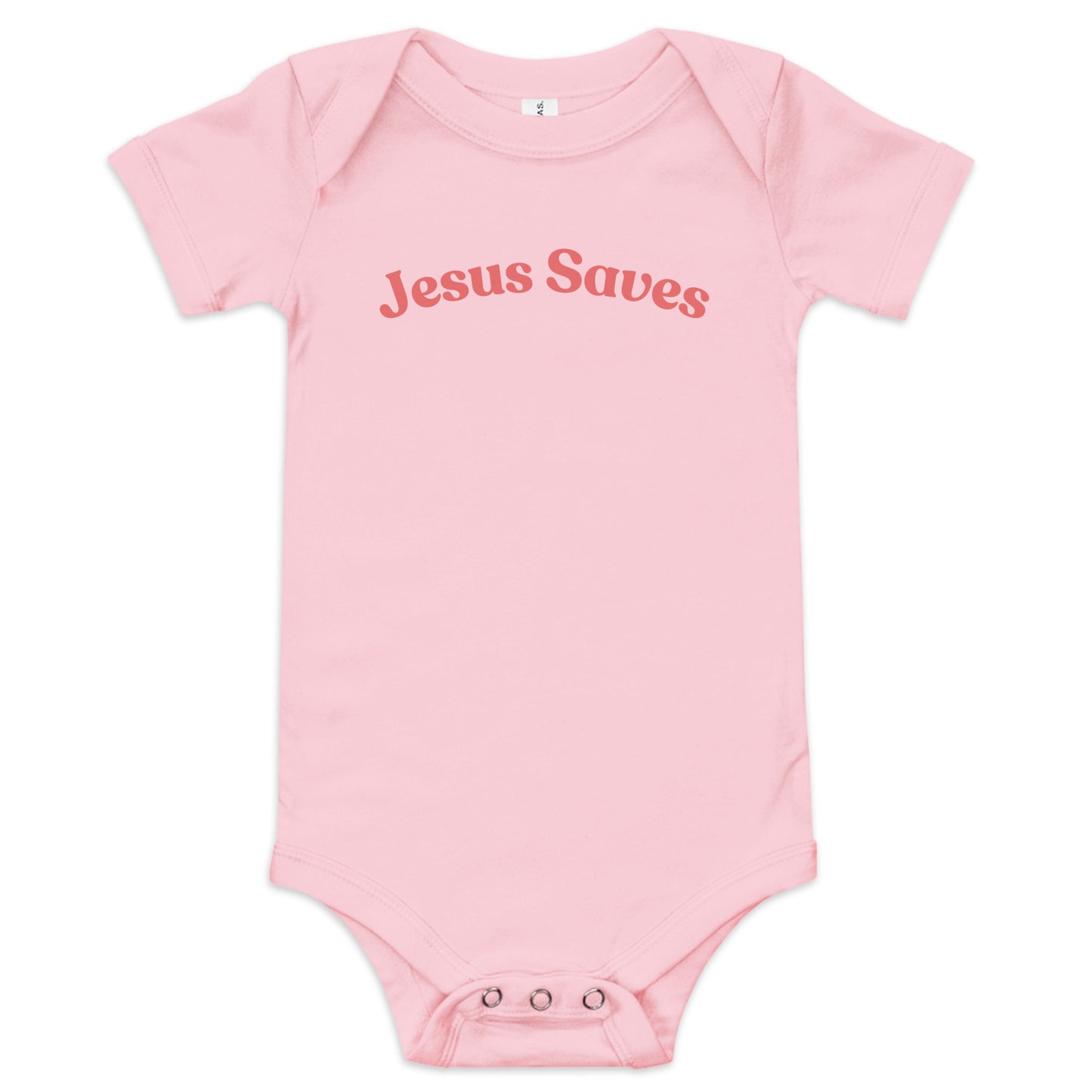 Jesus Saves (Pink/Red) Onsie