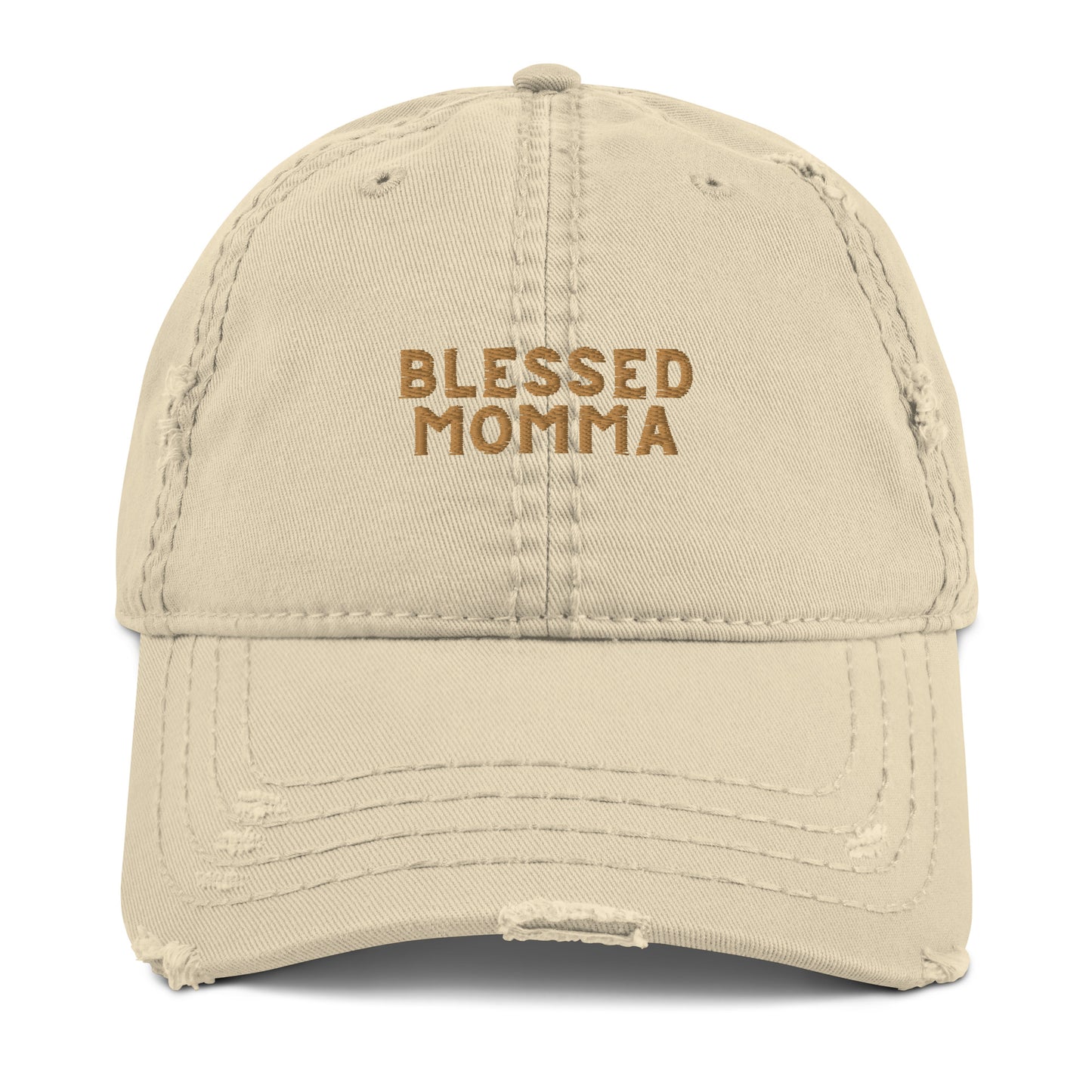 Blessed Momma Distressed Hat