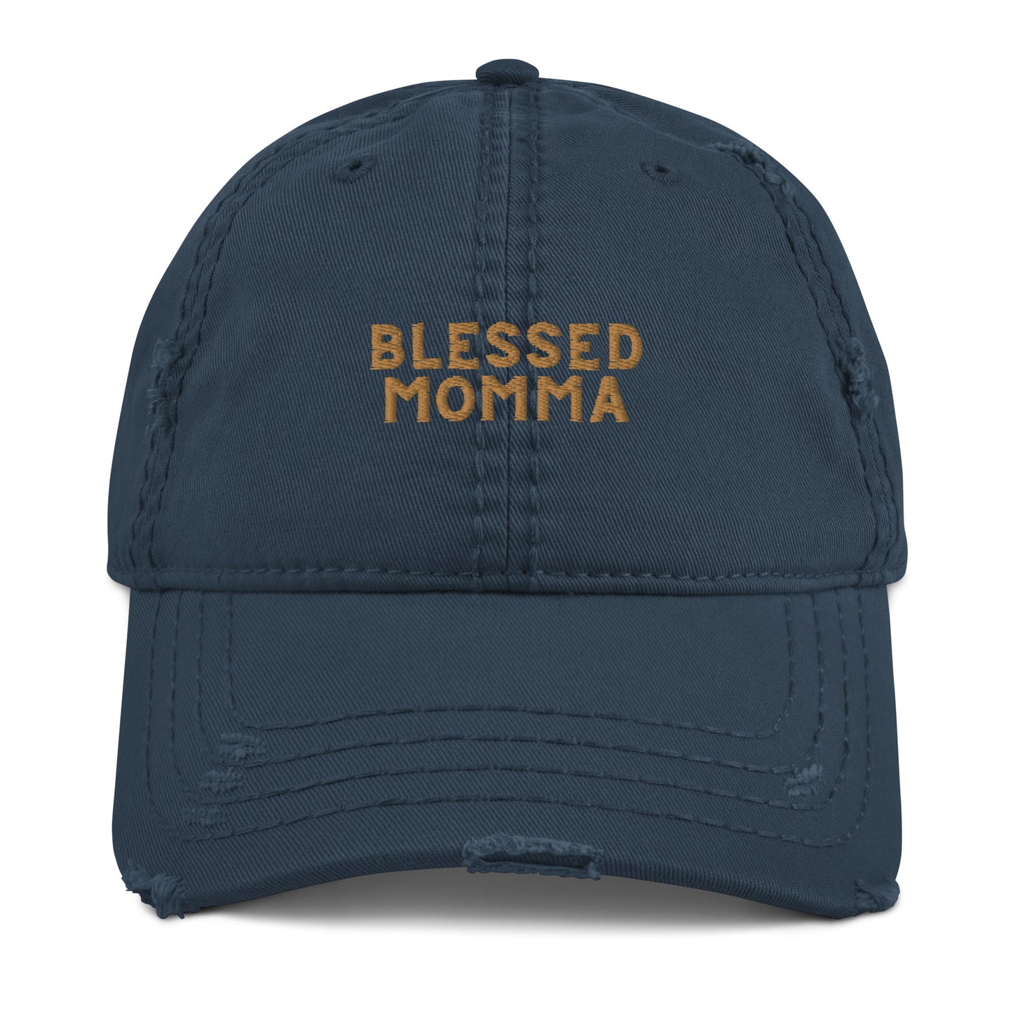 Blessed Momma Distressed Hat