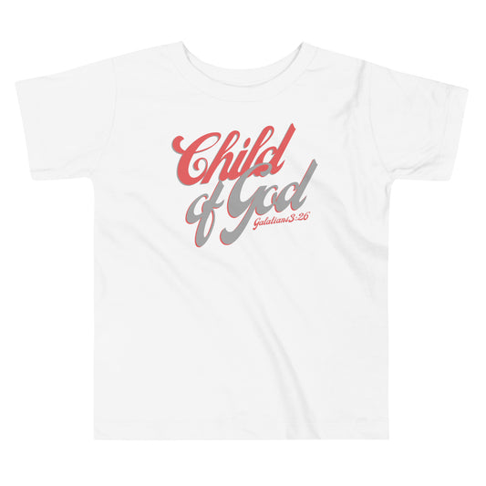 Child of God (Pink/Gray Font) Toddler T-shirt