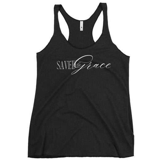 Saved by Grace Racerback Tank